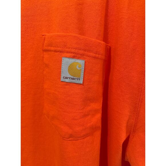 High visibility 2XL tall loose fit carhartt cotton tee men’s work wear - Picture 2 of 5